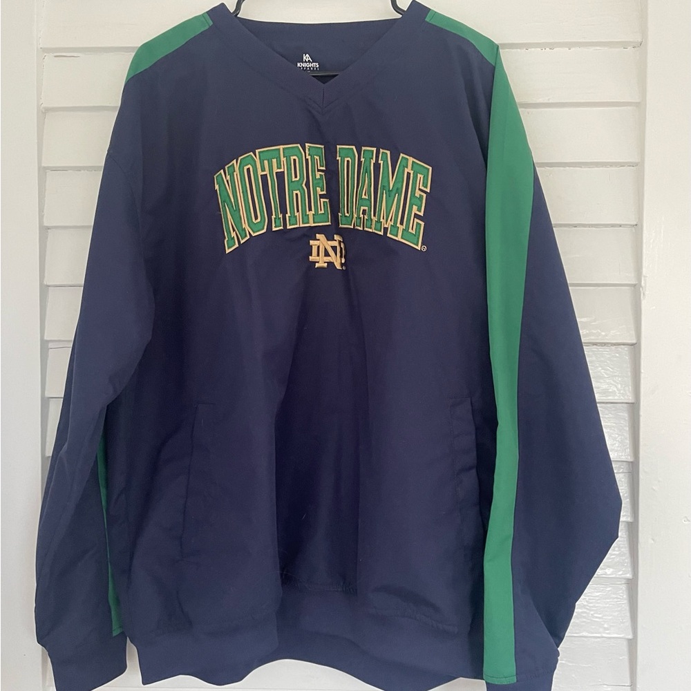 Notre Dame Windbreaker Pullover with pockets